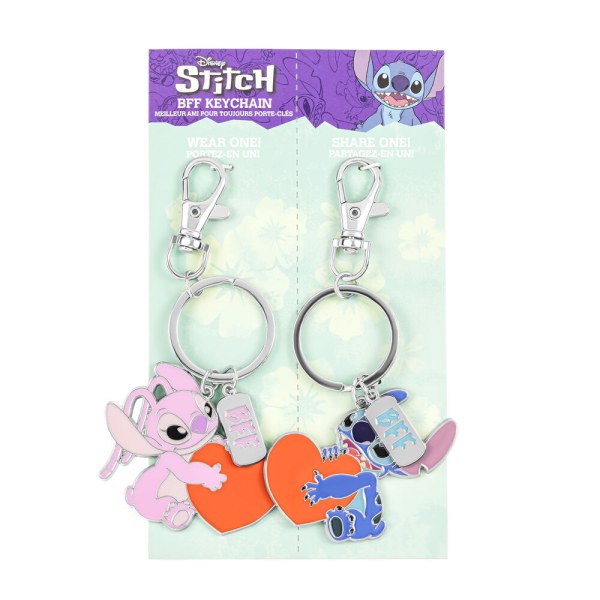 Set de 2 llavero Stitch y Ángel - Disney