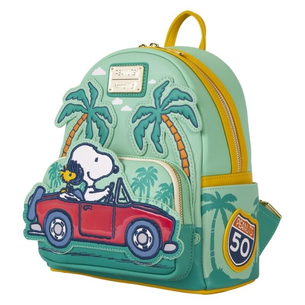 Mini bolso de mano Snoopy Loungefly para viaje por carretera