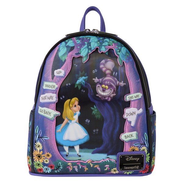 MINI MOCHILA LENTICULAR DE ALICIA EN EL PAÍS DE LAS MARAVILLAS - DISNEY LOUNGEFLY