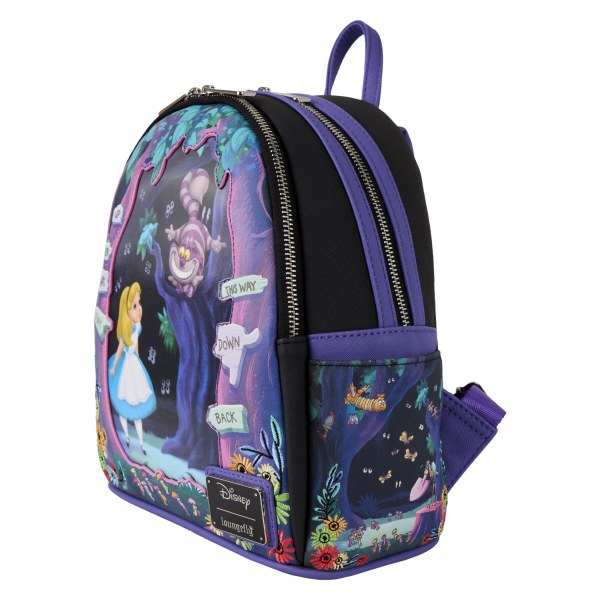 MINI MOCHILA LENTICULAR DE ALICIA EN EL PAÍS DE LAS MARAVILLAS - DISNEY LOUNGEFLY