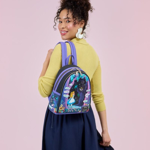 MINI MOCHILA LENTICULAR DE ALICIA EN EL PAÍS DE LAS MARAVILLAS - DISNEY LOUNGEFLY