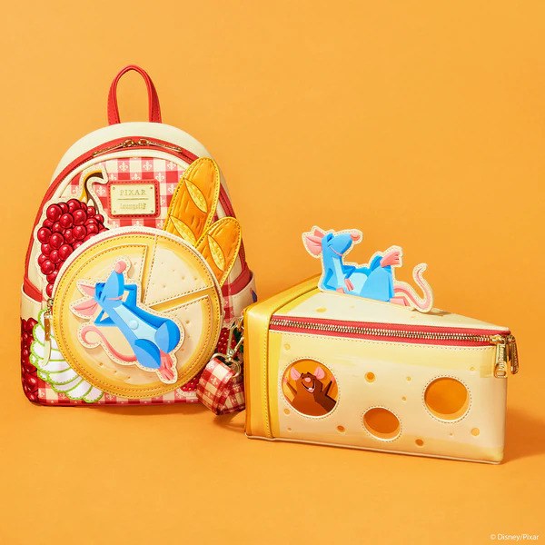 BOLSOS DE HOMBRO DE HOMBRO DE QUESO RATATOUILLE - DISNEY-PIXAR LOUNGEFLY