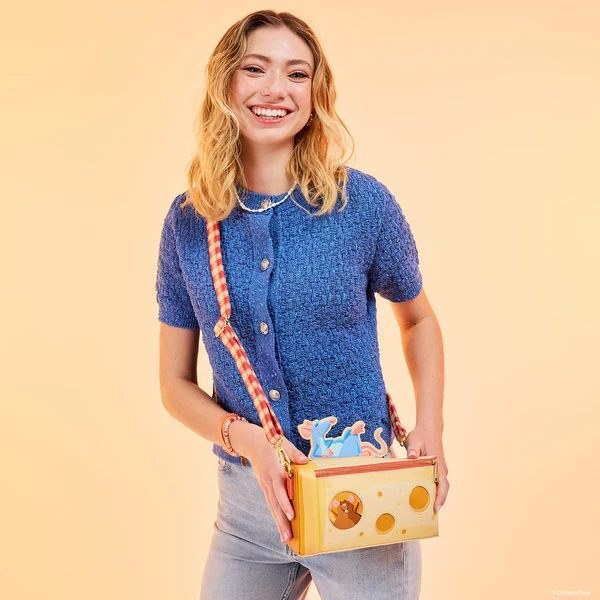 BOLSOS DE HOMBRO DE HOMBRO DE QUESO RATATOUILLE - DISNEY-PIXAR LOUNGEFLY