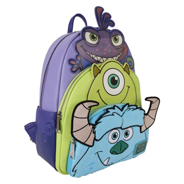 MOCHILA DE TRIPLE MOCHILAS DE MONSTRUOS INC - DISNEY-PIXAR LOUNGEFLY