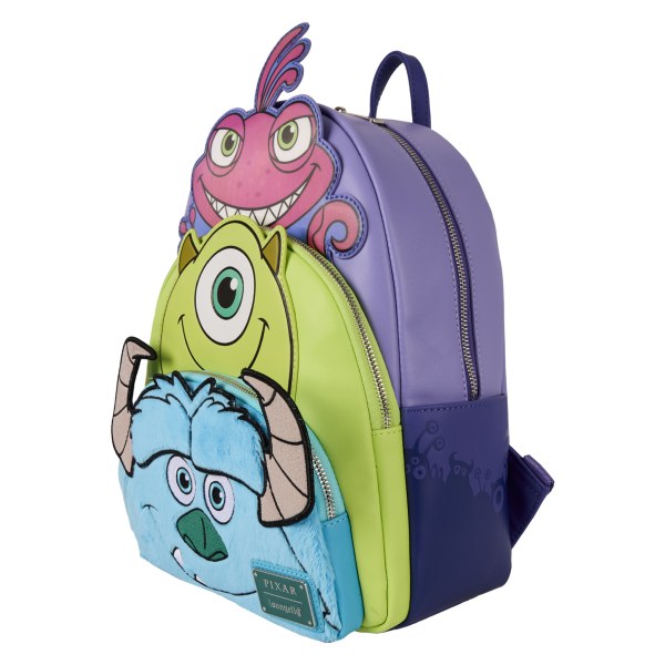 MOCHILA DE TRIPLE MOCHILAS DE MONSTRUOS INC - DISNEY-PIXAR LOUNGEFLY