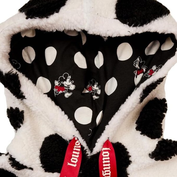Sudadera con capucha de sherpa Minnie Rocks the Dots - DISNEY LOUNGEFLY