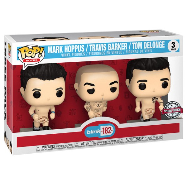 Rocks Pop Blink 182 Paquete de 3 Desnudo Excluido