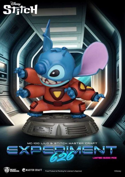 Estatuilla de Lilo y Stitch Master Craft Experiment 626 39 cm - Disney Mastercraft