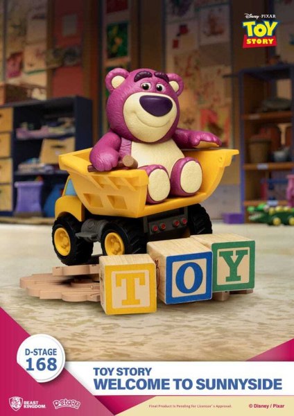 Diorama de Toy Story PVC D-Stage Bienvenido a Sunnyside 14 cm