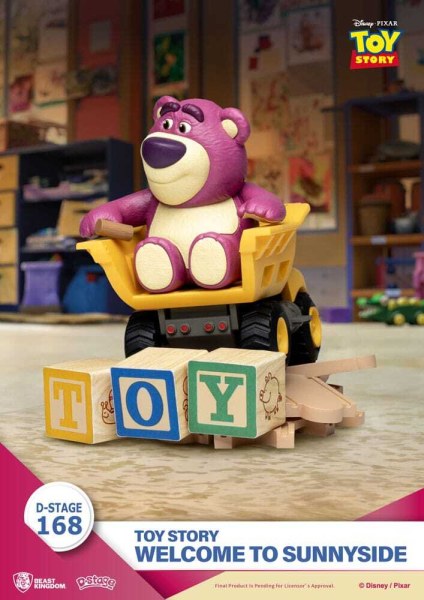 Diorama de Toy Story PVC D-Stage Bienvenido a Sunnyside 14 cm