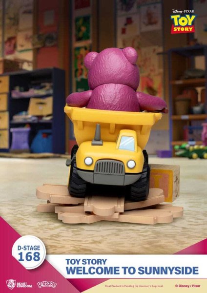 Diorama de Toy Story PVC D-Stage Bienvenido a Sunnyside 14 cm