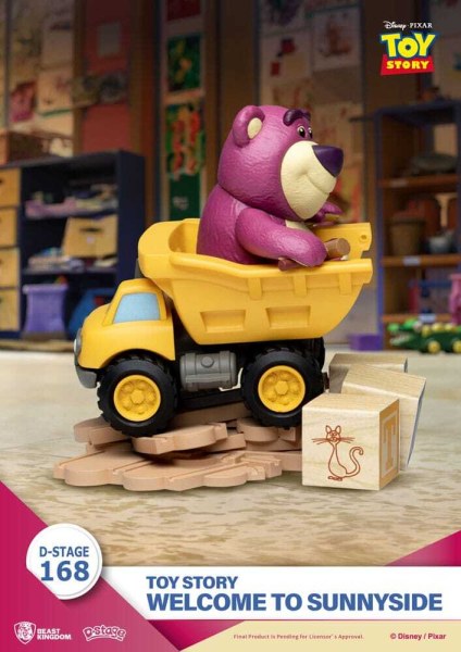Diorama de Toy Story PVC D-Stage Bienvenido a Sunnyside 14 cm