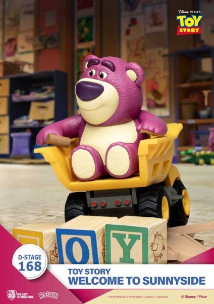Diorama de Toy Story PVC D-Stage Bienvenido a Sunnyside 14 cm