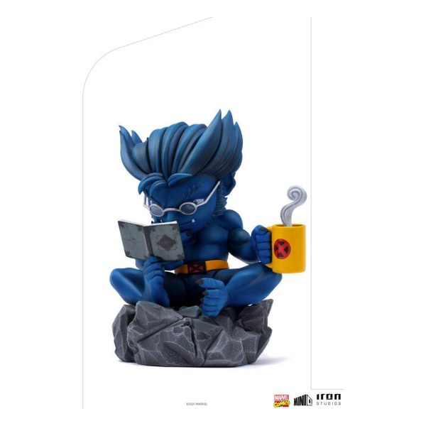 Figura de PVC de lujo de Marvel Comics Mini Co. Bestia (X-Men) de 14 cm