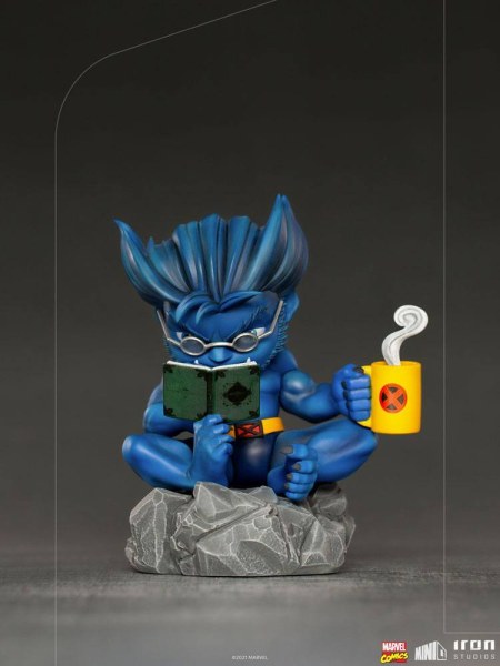 Figura de PVC de lujo de Marvel Comics Mini Co. Bestia (X-Men) de 14 cm