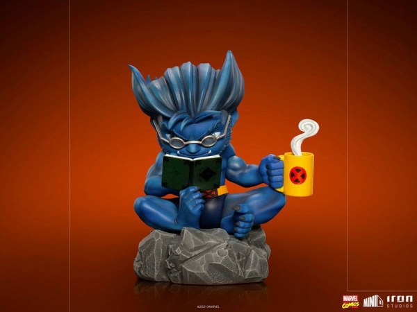 Figura de PVC de lujo de Marvel Comics Mini Co. Bestia (X-Men) de 14 cm