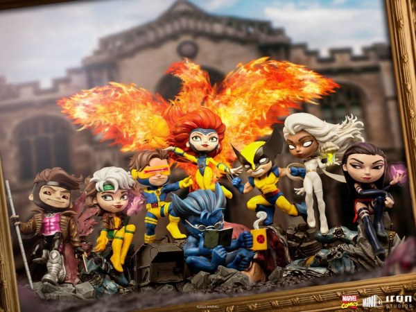 Figura de PVC de lujo de Marvel Comics Mini Co. Bestia (X-Men) de 14 cm