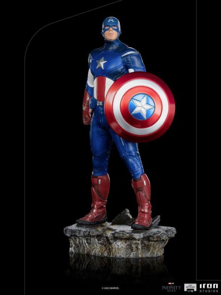 Estatuilla de La Saga del 10 1 Capitán América Batalla de NY 23 cm