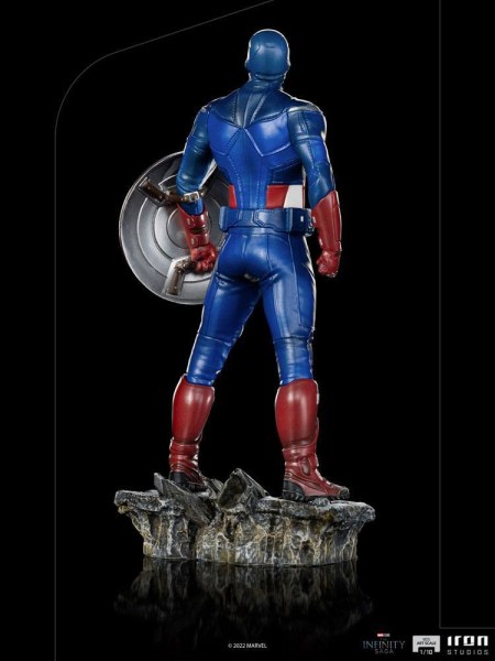 Estatuilla de La Saga del 10 1 Capitán América Batalla de NY 23 cm