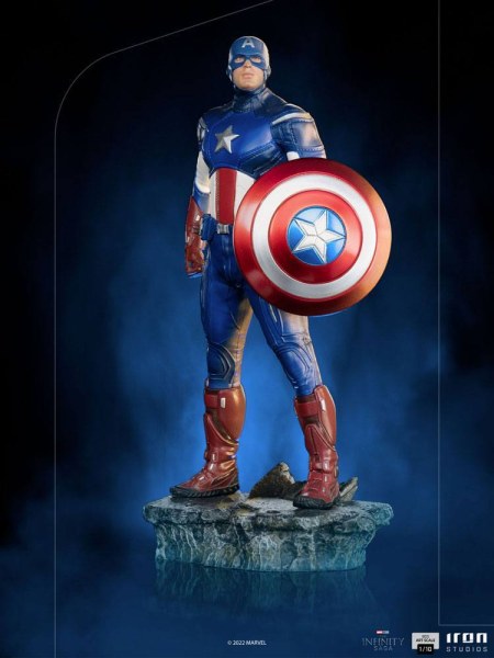 Estatuilla de La Saga del 10 1 Capitán América Batalla de NY 23 cm
