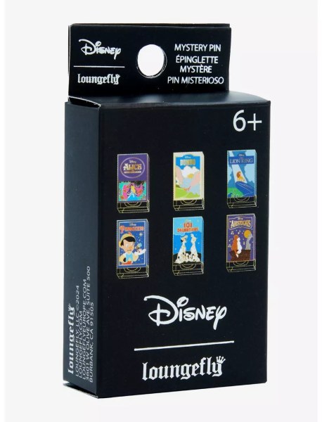 Misterio Box Pin Portadas de VHS de clásicos - Disney Loungefly