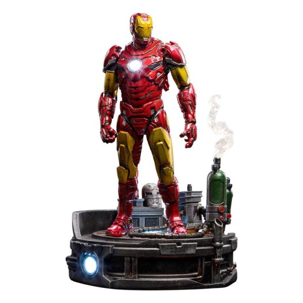 Estatuilla Marvel 1 Deluxe Art Scale Iron Man Unleashed 23 cm - 10 dañado