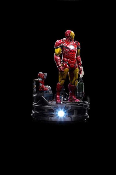 Estatuilla Marvel 1 Deluxe Art Scale Iron Man Unleashed 23 cm - 10 dañado