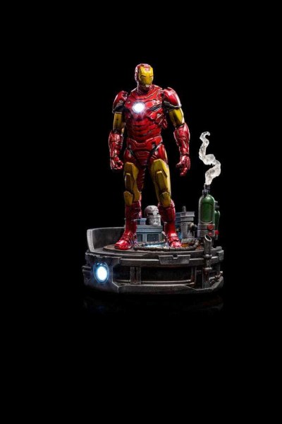 Estatuilla Marvel 1 Deluxe Art Scale Iron Man Unleashed 23 cm - 10 dañado