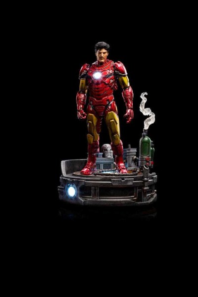 Estatuilla Marvel 1 Deluxe Art Scale Iron Man Unleashed 23 cm - 10 dañado