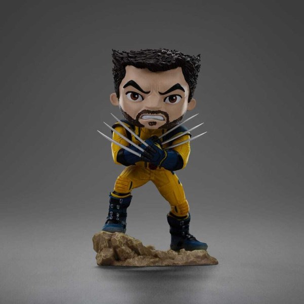 Figura PVC de Deadpool y Wolverine Mini Co. Wolverine Unmasked 14 cm