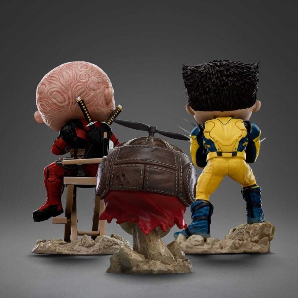 Figura PVC de Deadpool y Wolverine Mini Co. Wolverine Unmasked 14 cm