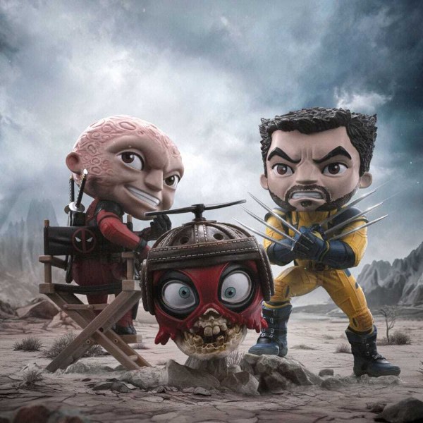 Figura PVC de Deadpool y Wolverine Mini Co. Wolverine Unmasked 14 cm