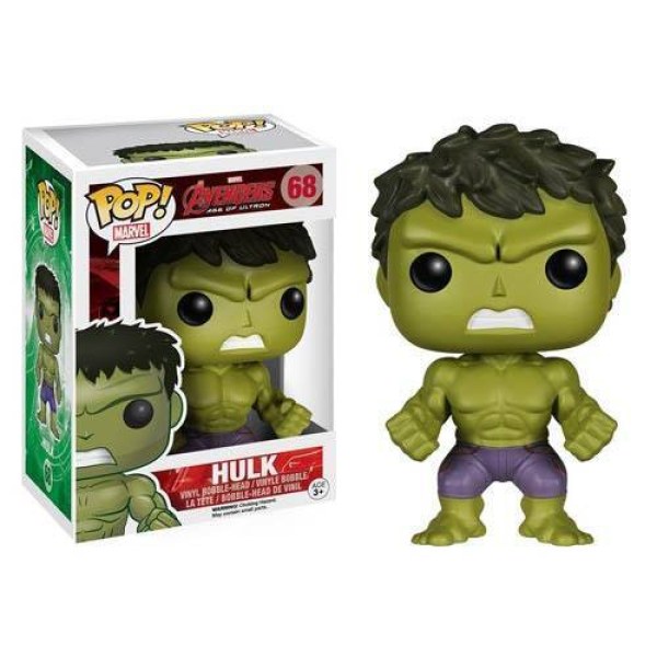 Figura de vinilo POP! 68 de Los Vengadores : La Era de Ultrón, Hulk (10 cm)