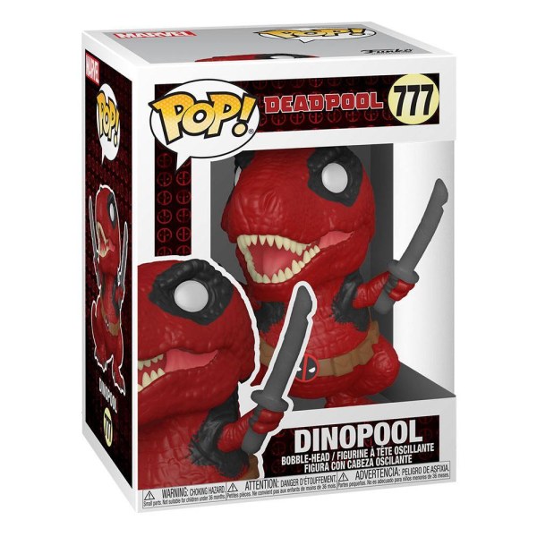 POP! 777 de vinilo Dinopool de 9 cm del 30.º aniversario de Marvel Deadpool