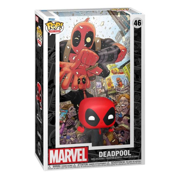FUNKO POP! 46 Comic Cover Deadpool en Traje Negro - Marvel Deadpool (2025)