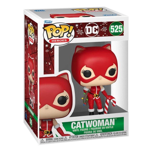 Figura de vinilo POP! 525 Heroes de DC Comics Holiday '24 - Catwoman 9 cm