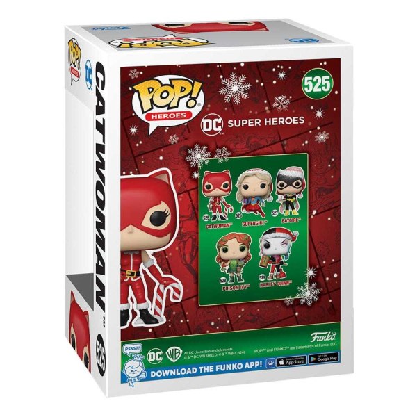Figura de vinilo POP! 525 Heroes de DC Comics Holiday '24 - Catwoman 9 cm