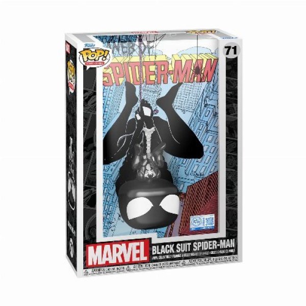 FUNKO POP! 71 Spider-Man traje negro - Marvel Web of Spider-Man #8