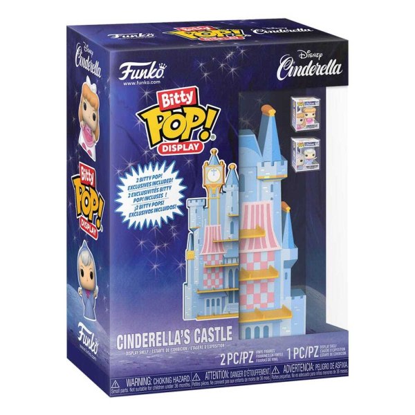 Expositor Disney Bitty POP! con 2 Figuras de vinilo del Castillo de Cenicienta
