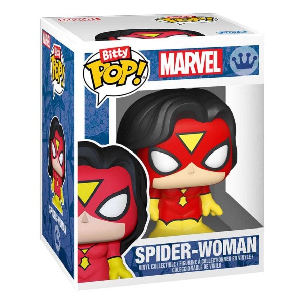 Expositor Marvel Bitty POP! con 2 Figuras de vinilo de Hombre Araña Web