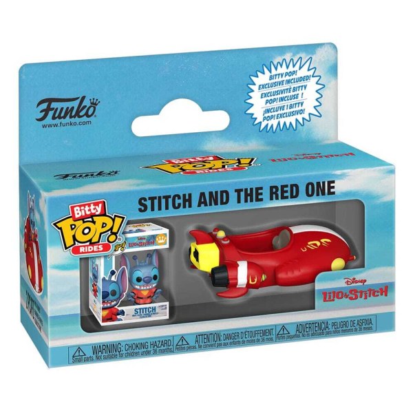 Figura de vinilo de Lilo & Stitch Bitty POP! Wrinkles de Stitch y El Rojo
