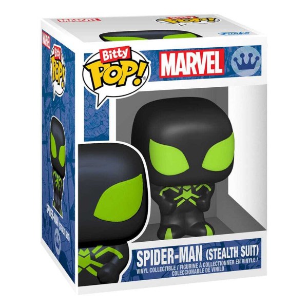 Pack de 4 figuras Bitty POP de Hombre Araña . Vinilo Serie 1 de 2 cm.