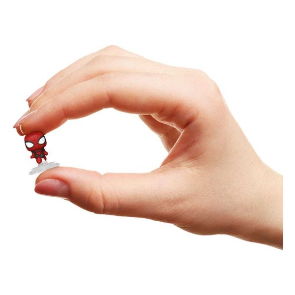 Pack de 4 figuras Bitty POP de Hombre Araña . Vinilo Serie 1 de 2 cm.