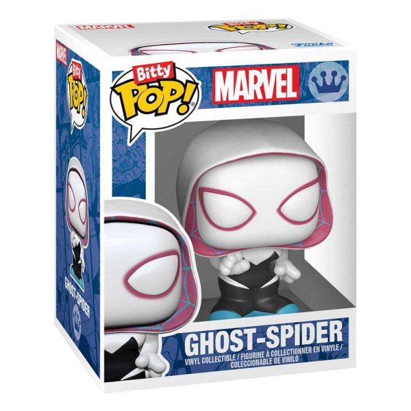 Pack de 4 figuras Bitty POP de Hombre Araña . Vinilo Serie 2 de 2 cm.