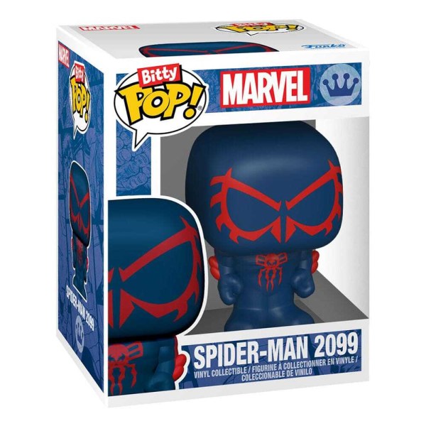 Pack de 4 figuras Bitty POP de Hombre Araña . Vinilo Serie 2 de 2 cm.