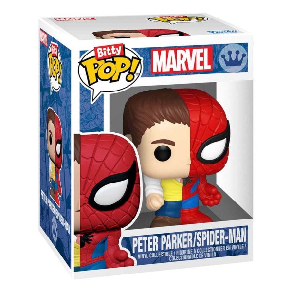 ¡Pack de 4 figuras Bitty POP de Hombre Araña ! Vinilo Serie 4 de 2 cm