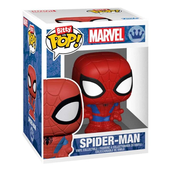 ¡Pack de 4 figuras Bitty POP de Hombre Araña ! Vinilo Serie 4 de 2 cm