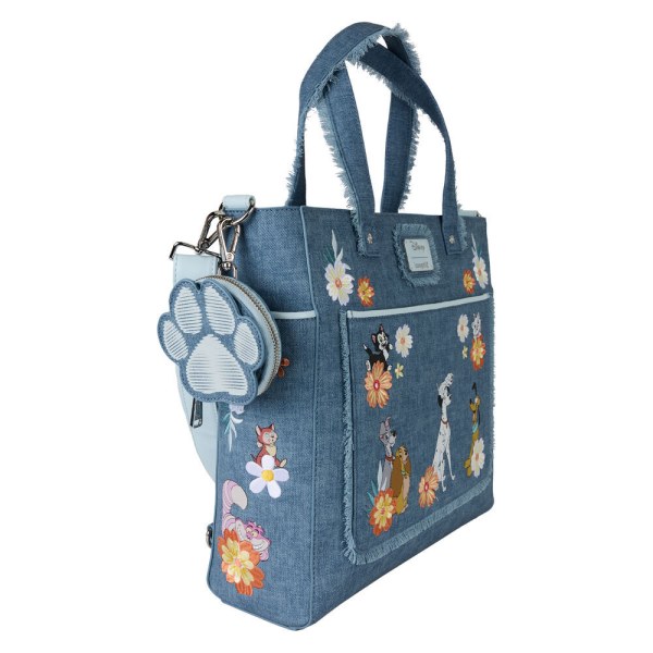 MOCHILAS CONVERTIBLE Y BOLSA TOTE CON MONEDERO PERROS Y GATOS - DISNEY LOUNGEFLY