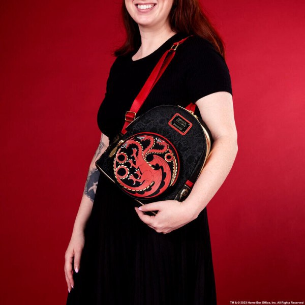 mochilas Loungefly Juego de Tronos Casa del Dragón Targaryen 26 cm