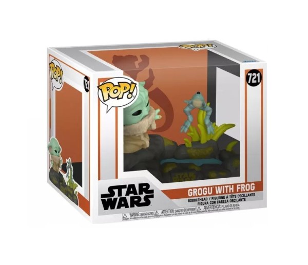 Star Wars Pop! 721 Deluxe Mandalorian S10 Din Grogu Frog de Star Wars